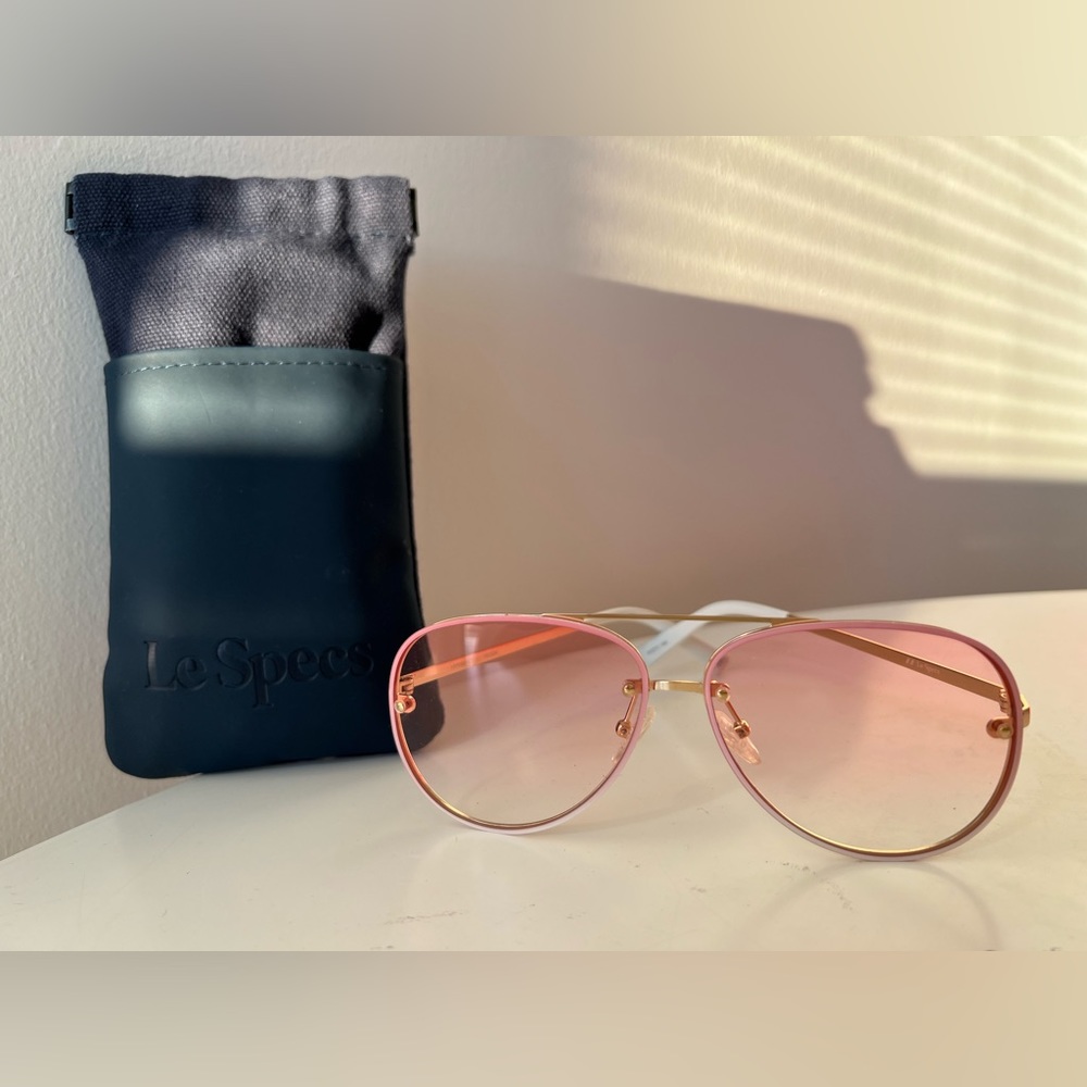 Le Specs Pink Ombre Sunglasses